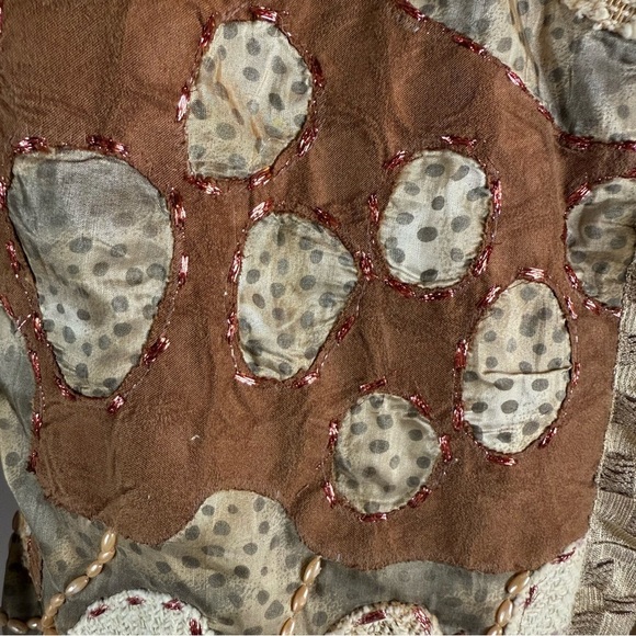 Vintage 1990s Sandy Starkman Designer
Cardigan With Patchwork Abstract Size:M - Picture 8 of 17